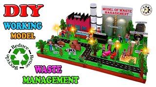 HOW TO MAKE WASTE MANAGEMENT WORKING MODEL || DIY WASTE MANAGEMENT || PROJECT SOLUTION DIY