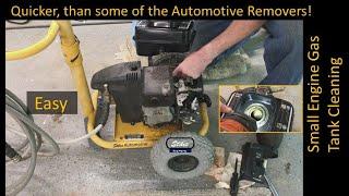 Rusty Steel Fuel Tank Cleaning; Any Small Engine, Shown on Ryobi RY80030 Pressure Washer