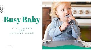 Busy Baby 2-in-1 Teether and Training Spoon - As Seen on Shark Tank!