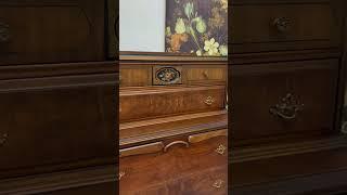 Antique dresser with painted flower details. #seattle #vintage furniture store