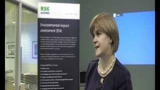 Nicola Sturgeon, Deputy First Minister of Scotland, addresses RSK Group