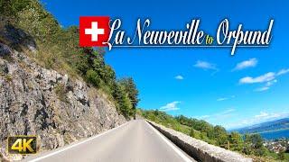 Driving the Long Way from La Neuveville to Orpund and around a road closure | Switzerland 