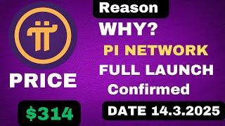 WHY PI NETWORK FULL LAUNCH DATE 14.3.2025  CONFIRMED GCV PRICE