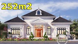CHỈ 6 THÁNG HOÀN THIỆN căn nhà cấp 4 tân cổ điển 252m2 - LV 11006 | Kiến trúc LUXVIET