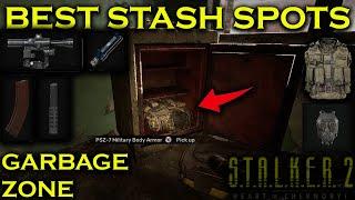 BEST STASH SPOTS IN GARBAGE ZONE STALKER 2, UNIQUE WEAPONS, ARMOR, ATTACHMENTS, AND ARTIFACTS