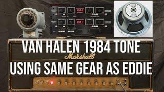 Van Halen 1984 Brown Sound with Same Rig as Eddie -- Live Amp in Studio