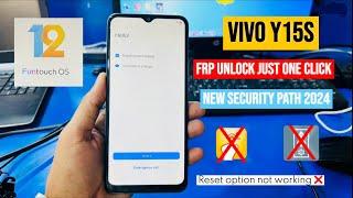 Vivo y15s frp unlock | just one click done | new security patch 2024 |