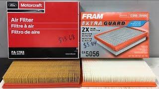 Ford Motorcraft vs. Fram Air Filter