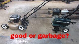 will they run? yard sale tiller and mower