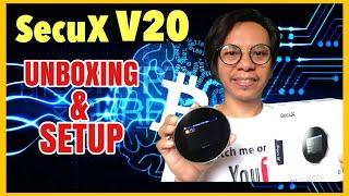 SecuX V20 CRYPTOCURRENCY HARDWARE WALLET - UNBOXING & SETUP
