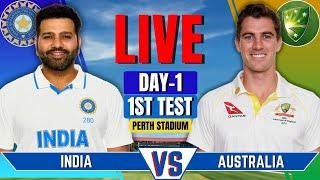 India vs Australia, 1st Test, Day 1 | IND Live Match Today | Live Cricket Match |Session 3