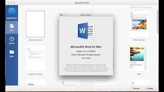 Download  Microsoft word application for Mac OS free!( product key) 2018 free