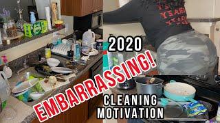 2020 EMBARRASSING CLEANING MOTIVATION | SINGLE MOM DEPRESSION #WITHME