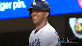 Dodgers Pitcher Tyler Anderson at bat against Padres 8/5/22