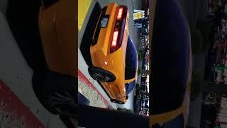 Beautiful orange turbo nsx spotted leaving car meet