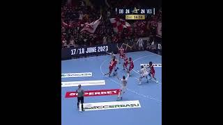 Handball left wing shot