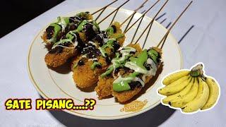 PISANG di bikin SATE ?? Kreasi jajanan dari pisang | jajanan SATE PISANG | sam galeri