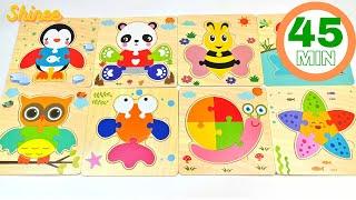 Learn Animal Names with Activity Puzzle | Preschool Learning Video for Kids & Toddlers
