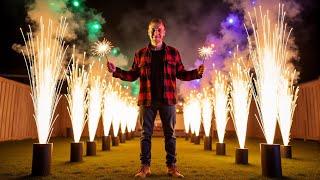 Milan speelt Vuurwerk Simulator