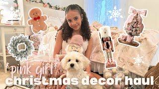 pink girl christmas decor haul | *vlogmas is coming!* *pinkmas* *christmas decor* *pink christmas*