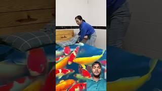 Dekho dekho 3d bed sheets|| ASMR bed sheets #3dnimation #bedsheet #shorts