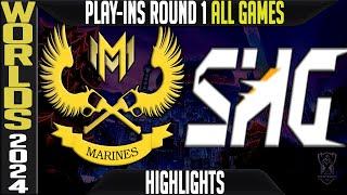 GAM vs SHG Highlights ALL GAMES | Worlds 2024 Play Ins Round 1 GAM Esports vs Softbank Hawks Gamin