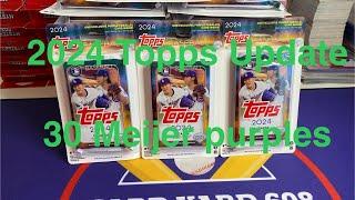 2024 Topps Update - 30 Meijer purples blister packs.