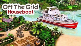 Off The Grid Houseboat | The Sims 4 Speed Build