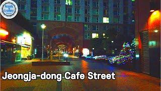 정자동 카페거리, Walking around Jeongja-dong Cafe street (Seongnam, Gyeonggi)/4K