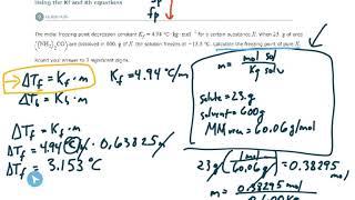 ALEKS - Using the Kf and Kb equations (Example 2)