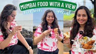 MUMBAI FOOD *Monsoon Special* | Street Food, Cafes & Mumbai Restaurants with the best view 