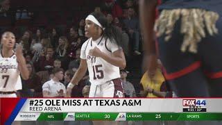 Texas A&M women's basketball stuns No. 25 Ole Miss