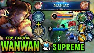 Supreme No.1 Wanwan Build!! Top Global Wanwan Best Build 2025 - Mobile Legends