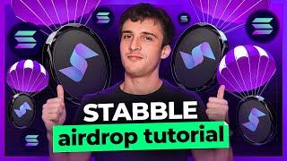 Stabble Airdrop Tutorial [Solana Ecosystem Airdrops]