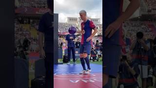 DANI OLMO’S PRESENTATION ️ #fcbarcelona #shorts #daniolmo