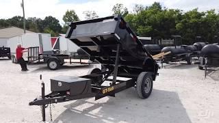 SLE Equipment 5x8 Hydraulic Dump Trailer with 18" Sides