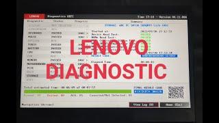 Lenovo Thinkpad Diagnostic Process.