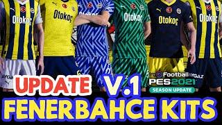 PES 2021 Fenerbahçe 4K  Full Kits v. 1.0  Season 2023-2024