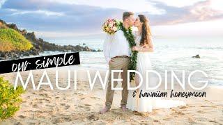 We ran away to Maui and got married!  (our simple Maui wedding & island-hopping Hawaii honeymoon)