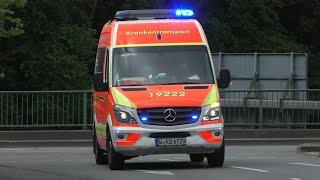 PKW-Fahrer missachtet KTW in Wuppertal (KTW Hupt)