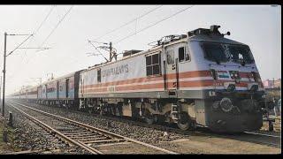 130kmph Howrah WAP5 30198 With Howrah New Delhi DURONTO Express.