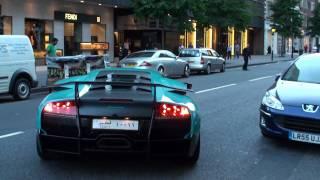 Lamborghini LP670-4 SV BURNOUT! Startup, Rumbles and wheel spins!