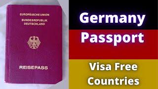 Germany Passport Visa Free Countries (2022)