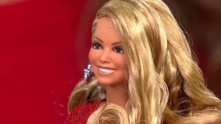 Mariah Carey Collector Holiday Barbie Doll with Doll Stand on QVC