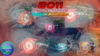 2011 Pacific Hurricane Season Animation