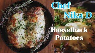 Hasselback Potatoes - Chef Nika D