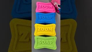 ASMR Zoom Soap Kinetic sand Very Satisfying And Relaxing ASMR Sensory Experience