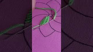hand embroidery romanian stitch #beginnersstitch #embroidery
