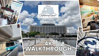 Disney’s Contemporary Resort Walkthrough | Hotel & Grounds Tour in 4K