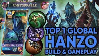 Top 1 Global Hanzo Gameplay | New Emblem & Build | Mobile Legends Bang Bang | MLBB